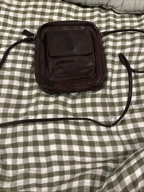 Brown Leather Crossbody Bag - fossil
